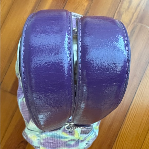 Sharif Floral Purple Designer Women's Bag - Picture 4 of 8